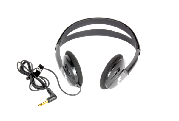 HED 021 FOLDING HEADPHONES.  MONO PLUG.